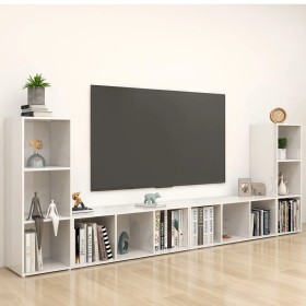 Wohnzimmermöbel 4-teilig, glänzend weißes Holzwerkstoff von vidaXL, TV-Möbel - Ref: Foro24-3080039, Preis: 165,99 €, Rabatt: %