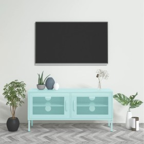 TV-Ständer aus mintgrünem Stahl 105x35x50 cm von vidaXL, TV-Möbel - Ref: Foro24-336239, Preis: 131,77 €, Rabatt: %