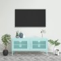 Mueble para TV de acero verde menta 105x35x50 cm de vidaXL, Muebles TV - Ref: Foro24-336239, Precio: 131,77 €, Descuento: %