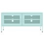 TV stand in mint green steel, 105x35x50 cm by vidaXL, TV Furniture - Ref: Foro24-336239, Price: 131,77 €, Discount: %