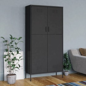 Anthracite gray steel wardrobe 90x50x180 cm by vidaXL, Wardrobes - Ref: Foro24-336249, Price: 374,99 €, Discount: %