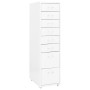 Armario archivador móvil metal blanco 28x41x109 cm de vidaXL, Armarios archivadores - Ref: Foro24-335920, Precio: 118,02 €, D...