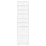 Armario archivador móvil metal blanco 28x41x109 cm de vidaXL, Armarios archivadores - Ref: Foro24-335920, Precio: 118,02 €, D...