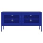 Mueble para TV de acero azul marino 105x35x50 cm de vidaXL, Muebles TV - Ref: Foro24-336235, Precio: 154,01 €, Descuento: %