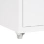 White metal mobile filing cabinet 28x41x69 cm by vidaXL, Filing cabinets - Ref: Foro24-335916, Price: 89,75 €, Discount: %