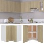 Corner hanging wardrobe made of engineered oak wood 57x57x60 cm by vidaXL, Kitchen cabinets - Ref: Foro24-806393, Price: 68,6...