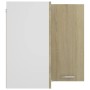 Corner hanging wardrobe made of engineered oak wood 57x57x60 cm by vidaXL, Kitchen cabinets - Ref: Foro24-806393, Price: 68,6...