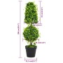 Artificial Boxwood plant with green pot 100 cm by vidaXL, artificial flora - Ref: Foro24-336513, Price: 93,11 €, Discount: %