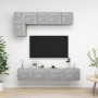 Living room furniture set 5 pieces concrete gray engineered wood by vidaXL, TV Furniture - Ref: Foro24-3079113, Price: 179,99...