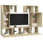 Juego de muebles de salón 6 piezas roble Sonoma de vidaXL, Muebles TV - Ref: Foro24-3079013, Precio: 212,58 €, Descuento: %