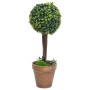 Artificial boxwood plants 2 pcs ball shape green pot 41 cm by vidaXL, artificial flora - Ref: Foro24-336516, Price: 42,85 €, ...