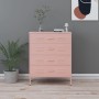 Pink steel drawer cabinet 80x35x101.5 cm by vidaXL, Drawers - Ref: Foro24-336202, Price: 237,58 €, Discount: %