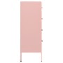 Armario de cajones de acero rosa 80x35x101,5 cm de vidaXL, Cajoneras - Ref: Foro24-336202, Precio: 237,58 €, Descuento: %