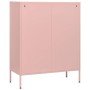 Armario de cajones de acero rosa 80x35x101,5 cm de vidaXL, Cajoneras - Ref: Foro24-336202, Precio: 237,58 €, Descuento: %