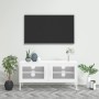 Mueble para TV de acero blanco 105x35x50 cm de vidaXL, Muebles TV - Ref: Foro24-336242, Precio: 122,42 €, Descuento: %