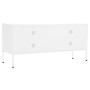 Mueble para TV de acero blanco 105x35x50 cm de vidaXL, Muebles TV - Ref: Foro24-336242, Precio: 122,42 €, Descuento: %