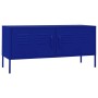 Mueble para TV de acero azul marino 105x35x50 cm de vidaXL, Muebles TV - Ref: Foro24-336226, Precio: 192,96 €, Descuento: %