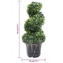 Planta espiral de Boj artificial con macetero verde 59 cm de vidaXL, Flora artificial - Ref: Foro24-336507, Precio: 64,99 €, ...