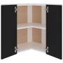 Armario colgante esquina madera de ingeniería negro 57x57x60 cm de vidaXL, Armarios de cocina - Ref: Foro24-806391, Precio: 5...