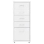 Armario archivador móvil metal blanco 28x41x69 cm de vidaXL, Armarios archivadores - Ref: Foro24-335913, Precio: 81,49 €, Des...