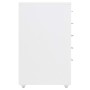 Armario archivador móvil metal blanco 28x41x69 cm de vidaXL, Armarios archivadores - Ref: Foro24-335913, Precio: 81,49 €, Des...