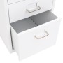 Armario archivador móvil metal blanco 28x41x69 cm de vidaXL, Armarios archivadores - Ref: Foro24-335913, Precio: 81,49 €, Des...