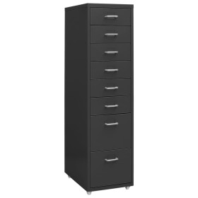 Anthracite metal mobile filing cabinet 28x41x109 cm by vidaXL, Filing cabinets - Ref: Foro24-335923, Price: 122,92 €, Discoun...