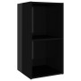 Muebles de TV 2 uds aglomerado negro brillante 72x35x36,5 cm de vidaXL, Muebles TV - Ref: Foro24-3079950, Precio: 61,76 €, De...