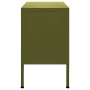 Olive green steel TV cabinet 105x35x50 cm by vidaXL, TV Furniture - Ref: Foro24-336225, Price: 163,97 €, Discount: %