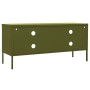 Olive green steel TV cabinet 105x35x50 cm by vidaXL, TV Furniture - Ref: Foro24-336225, Price: 163,97 €, Discount: %