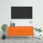 Mueble para TV de acero naranja 105x35x50 cm de vidaXL, Muebles TV - Ref: Foro24-336228, Precio: 164,43 €, Descuento: %