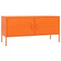 Mueble para TV de acero naranja 105x35x50 cm de vidaXL, Muebles TV - Ref: Foro24-336228, Precio: 164,43 €, Descuento: %