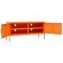 Mueble para TV de acero naranja 105x35x50 cm de vidaXL, Muebles TV - Ref: Foro24-336228, Precio: 164,43 €, Descuento: %