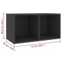 Muebles de salón 5 piezas madera de ingeniería gris de vidaXL, Muebles TV - Ref: Foro24-3080053, Precio: 114,97 €, Descuento: %