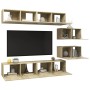 Juego de muebles de salón 6 piezas roble Sonoma de vidaXL, Muebles TV - Ref: Foro24-3079041, Precio: 257,37 €, Descuento: %