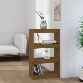 Honey brown pine shelf/space divider 60x30x103.5 cm by vidaXL, Bookcases and shelves - Ref: Foro24-808166, Price: 73,99 €, Di...