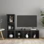 Living room furniture 2 pieces gray engineered wood 107x35x37 cm by vidaXL, TV Furniture - Ref: Foro24-3079936, Price: 84,57 ...