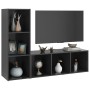 Muebles de salón 2 piezas madera ingeniería gris 107x35x37 cm de vidaXL, Muebles TV - Ref: Foro24-3079936, Precio: 84,57 €, D...