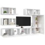 Living room furniture set 6 pieces glossy white engineered wood by vidaXL, TV Furniture - Ref: Foro24-3079345, Price: 261,38 ...