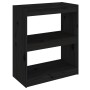 Estantería/divisor de espacios madera pino negro 60x30x71,5 cm de vidaXL, Librerías y estanterías - Ref: Foro24-808162, Preci...