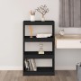 Estantería/divisor de espacios madera pino negro 60x30x103,5 cm de vidaXL, Librerías y estanterías - Ref: Foro24-808167, Prec...