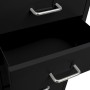 Black metal mobile filing cabinet 28x41x109 cm by vidaXL, Filing cabinets - Ref: Foro24-335922, Price: 156,51 €, Discount: %