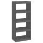 Gray pine wood shelving/space divider 60x30x135.5cm by vidaXL, Bookcases and shelves - Ref: Foro24-808170, Price: 58,23 €, Di...