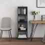 Shelving/space divider solid gray pine 40x30x135.5cm by vidaXL, Bookcases and shelves - Ref: Foro24-808145, Price: 49,16 €, D...