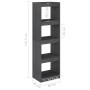 Shelving/space divider solid gray pine 40x30x135.5cm by vidaXL, Bookcases and shelves - Ref: Foro24-808145, Price: 49,16 €, D...