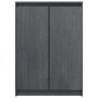 Aparador madera maciza de pino gris 60x36x84 cm de vidaXL, Aparadores - Ref: Foro24-808110, Precio: 99,84 €, Descuento: %