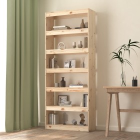 Regal/Raumteiler aus Kiefernholz 80x30x199,5 cm von vidaXL, Bücherregale und Regale - Ref: Foro24-808203, Preis: 132,70 €, Ra...