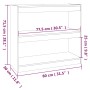 Pine wood shelf/space divider 80x30x71.5 cm by vidaXL, Bookcases and shelves - Ref: Foro24-808183, Price: 57,23 €, Discount: %