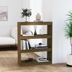 Honey brown pine shelf/space divider 80x30x103.5 cm by vidaXL, Bookcases and shelves - Ref: Foro24-808191, Price: 76,99 €, Di...