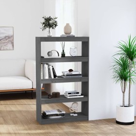 Shelf / space divider in gray pine wood 80x30x135.5 cm by vidaXL, Bookcases and shelves - Ref: Foro24-808195, Price: 61,53 €,...